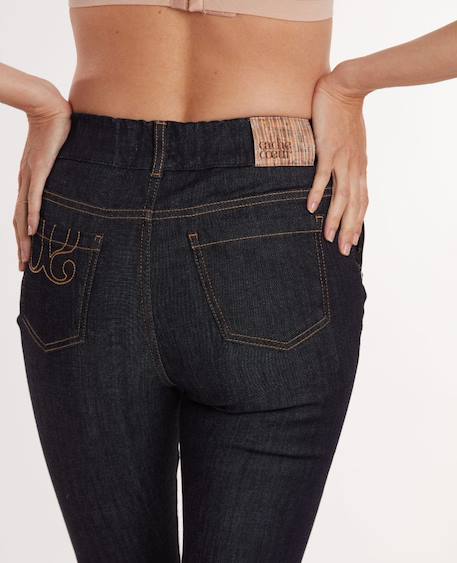 Jean de grossesse et post-partum slim sharon Brut+Noir 5 - vertbaudet enfant 