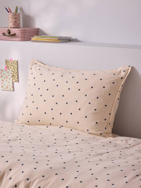 Taie d'oreiller gaze de coton 'maude' Marine 6 - vertbaudet enfant 