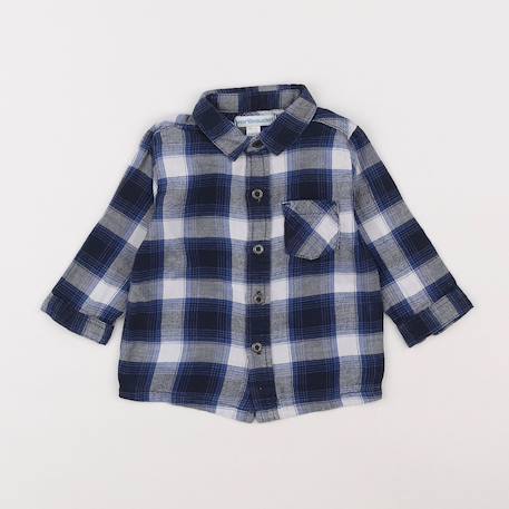 Chemise - 3 mois Blanc, bleu 1 - vertbaudet enfant 