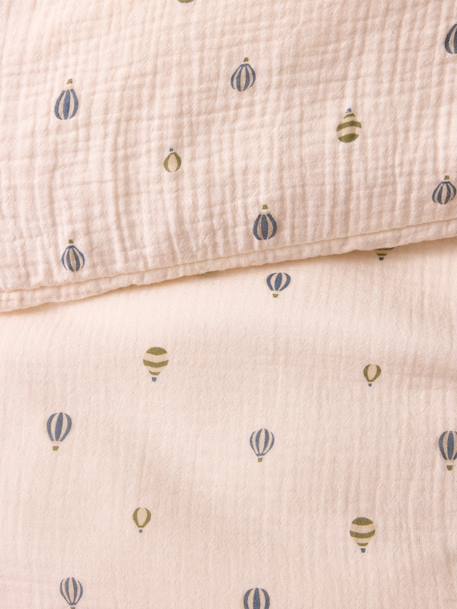 Housse de couette gaze de coton 'milan' Bleu vert 2 - vertbaudet enfant 