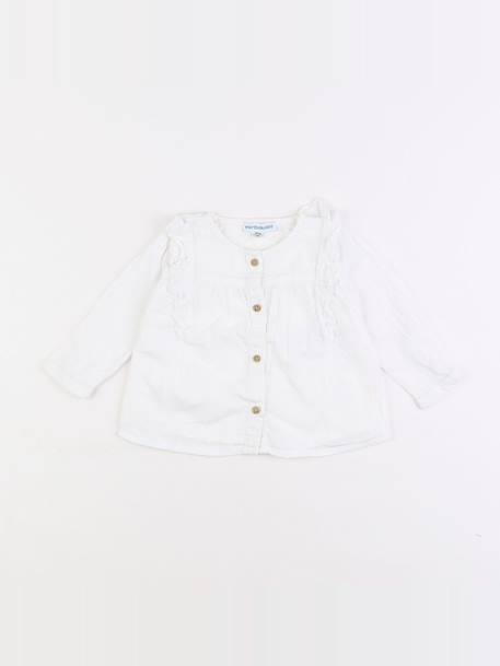Chemise - 6 mois Blanc 1 - vertbaudet enfant 