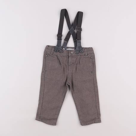 Pantalon - 9 mois Gris 1 - vertbaudet enfant 