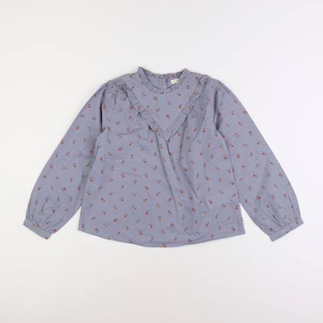 Blouse - 10 ans Gris, rouge 1 - vertbaudet enfant 