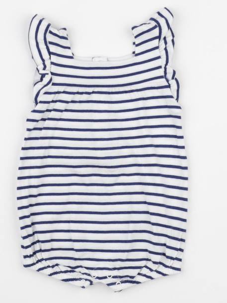 Combinaison - 6 mois Blanc, bleu 1 - vertbaudet enfant 