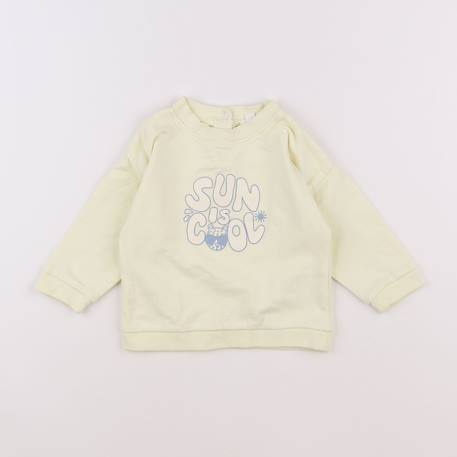 Sweat - 12 mois Jaune 1 - vertbaudet enfant 