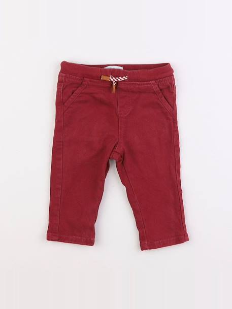 Pantalon doublé - 9 mois Rouge 1 - vertbaudet enfant 