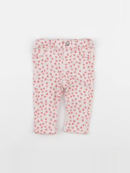 Pantalon - 3 mois Rose, rouge 1 - vertbaudet enfant 