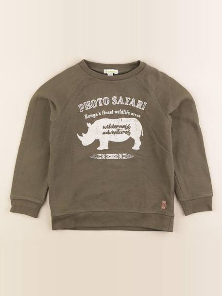 Sweat - 6 mois Vert 1 - vertbaudet enfant 