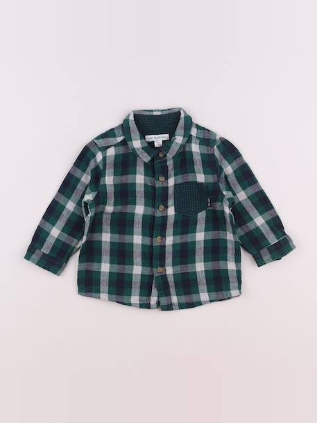 Chemise - 12 mois Vert 1 - vertbaudet enfant 