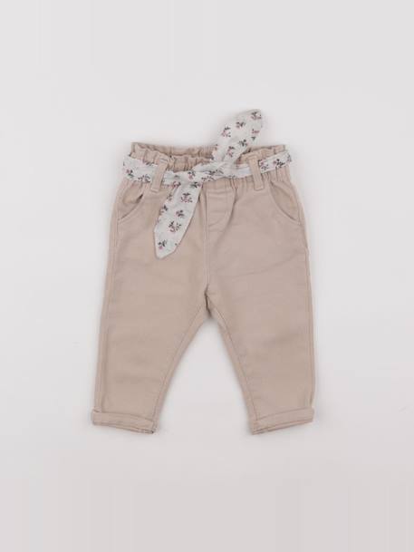 Jean - 9 mois Beige 1 - vertbaudet enfant 
