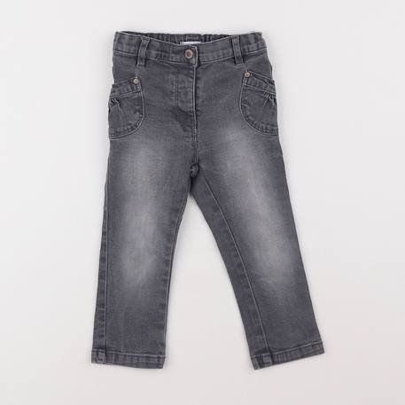 Jean - 2 ans Gris 1 - vertbaudet enfant 
