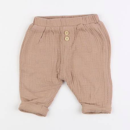 Pantalon doublé - 6 mois Marron 1 - vertbaudet enfant 