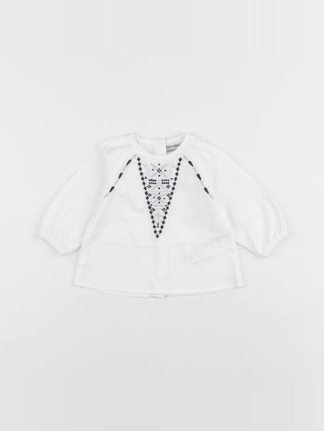 Blouse - 3 mois Blanc 1 - vertbaudet enfant 