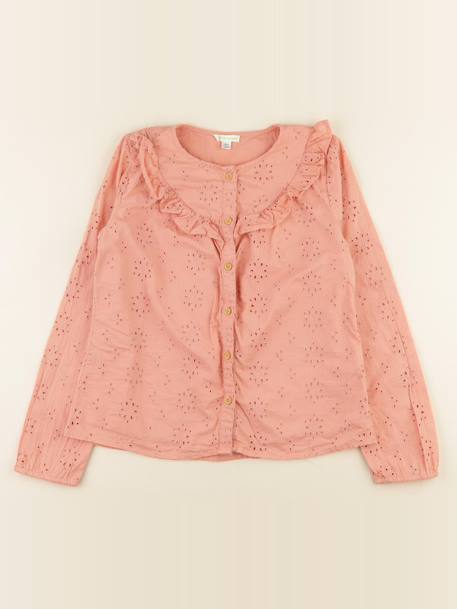 Blouse - 10 ans Orange 1 - vertbaudet enfant 