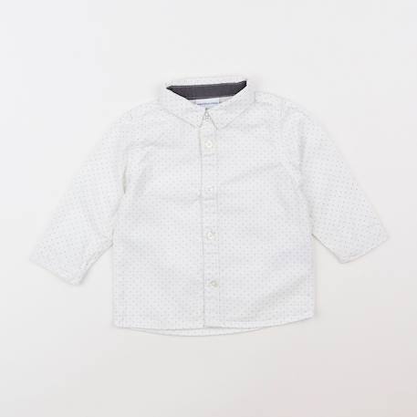 Chemise - 12 mois Blanc 1 - vertbaudet enfant 