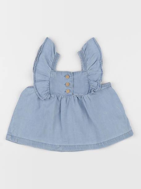 Blouse - 6 mois Bleu 1 - vertbaudet enfant 