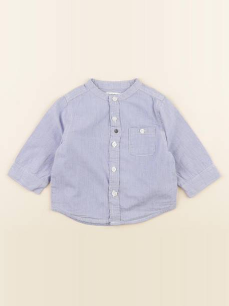 Chemise imprimé au dos - 9 mois Bleu 1 - vertbaudet enfant 