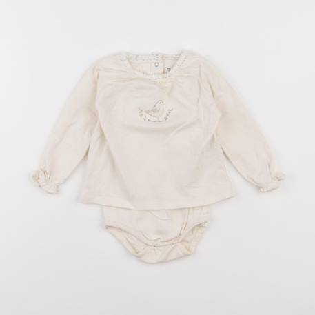 Body tee-shirt - 9 mois Blanc 1 - vertbaudet enfant 
