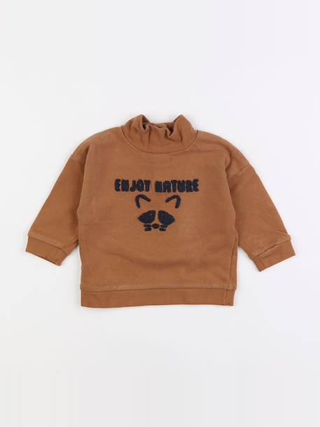 Sweat - 6 mois Marron 1 - vertbaudet enfant 