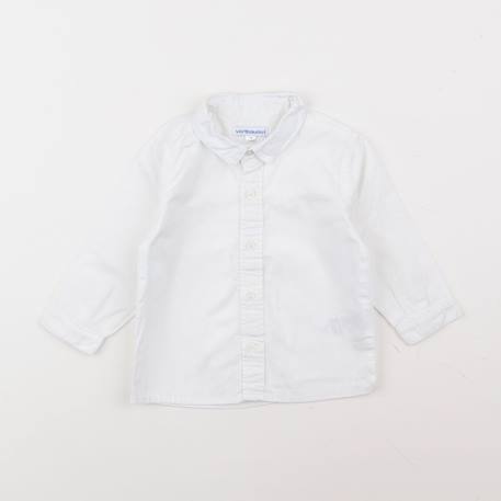 Chemise - 12 mois Blanc 1 - vertbaudet enfant 