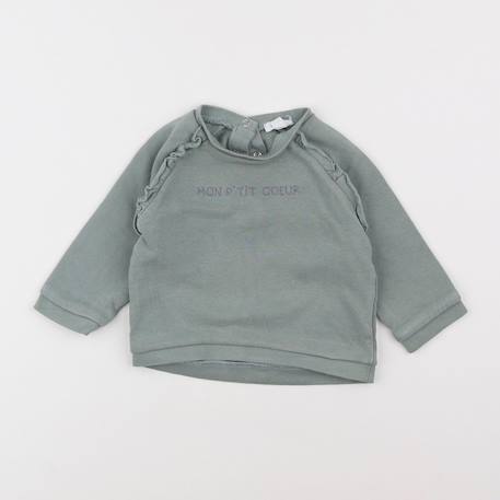 Sweat - 12 mois Vert 1 - vertbaudet enfant 