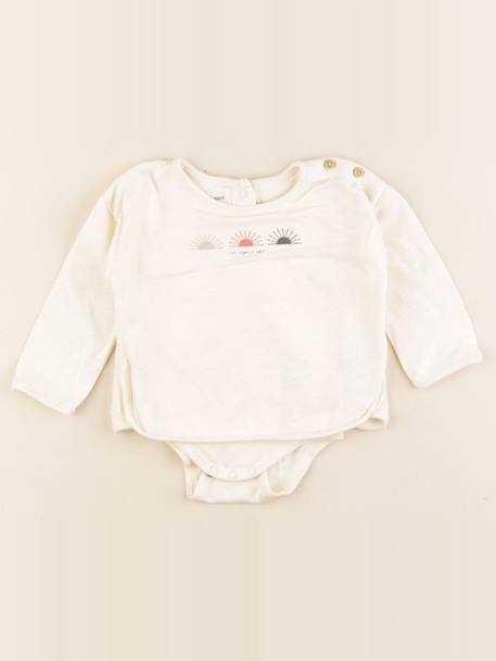 Body tee-shirt - 3 mois Beige 1 - vertbaudet enfant 