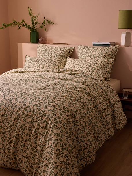 Housse de couette percale de coton 'manon' Bleu+Jaune 4 - vertbaudet enfant 