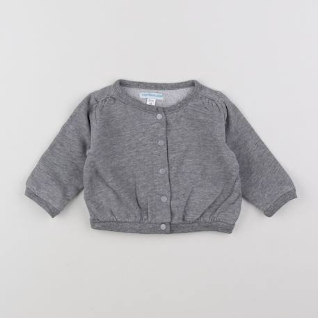 Sweat - 6 mois Gris 1 - vertbaudet enfant 
