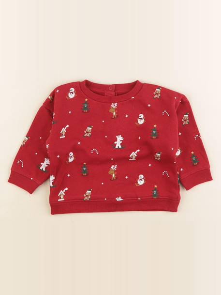 Sweat - 12 mois Rouge 1 - vertbaudet enfant 