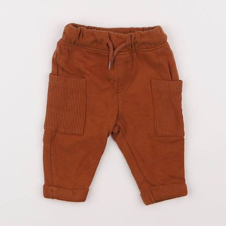 Pantalon doublé - 3 mois Marron 1 - vertbaudet enfant 