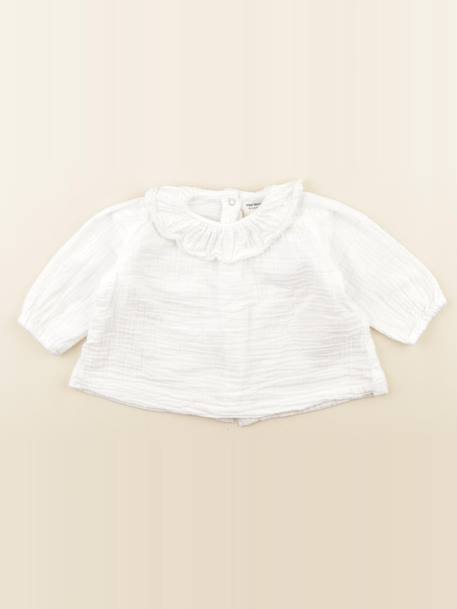 Blouse - 6 mois Blanc 1 - vertbaudet enfant 