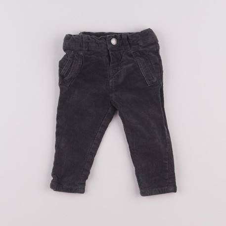 Pantalon doublé - 3 mois Gris 1 - vertbaudet enfant 