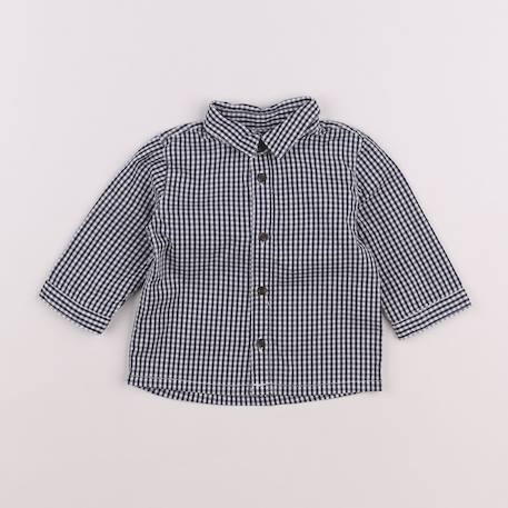 Chemise - 3 mois Blanc, bleu 1 - vertbaudet enfant 