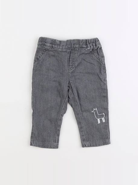 Pantalon - 6 mois Gris 1 - vertbaudet enfant 