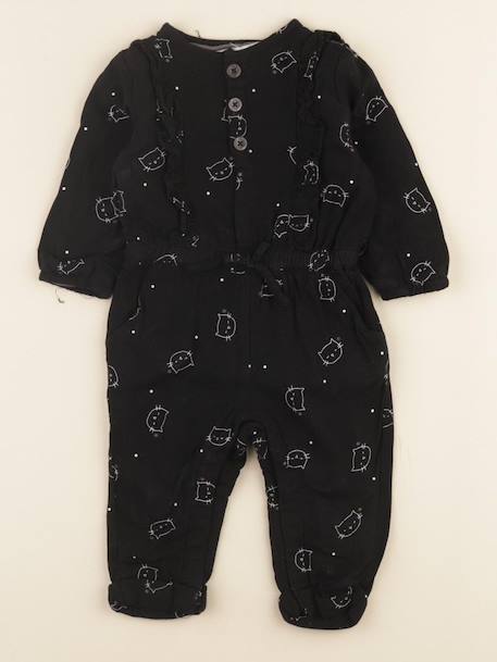 Combinaison doublé - 6 mois Noir 1 - vertbaudet enfant 