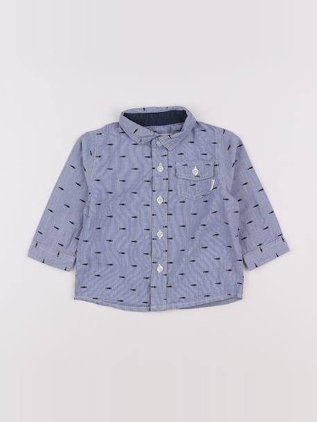 Chemise - 9 mois Bleu 1 - vertbaudet enfant 