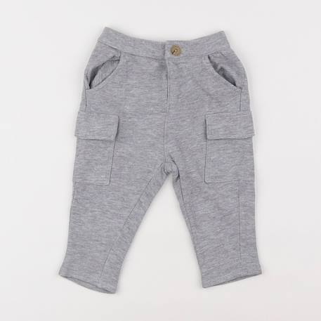 Pantalon - 6 mois Gris 1 - vertbaudet enfant 
