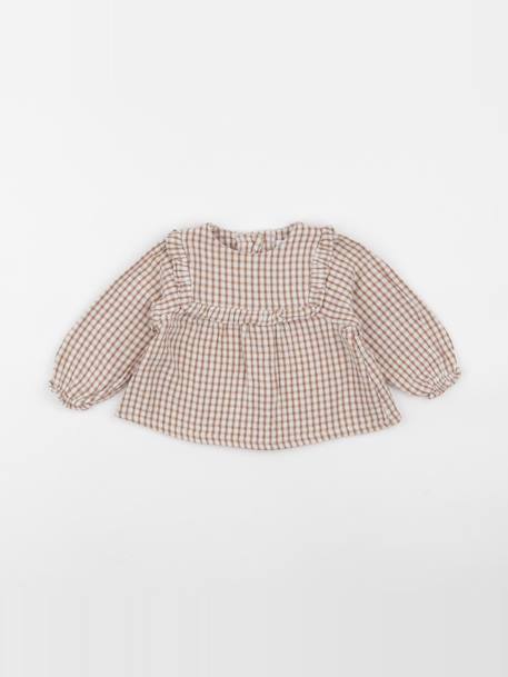 Blouse - 6 mois Marron 1 - vertbaudet enfant 