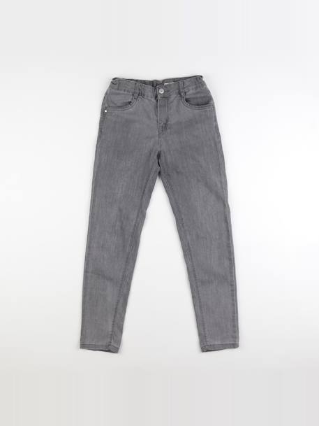 Jean - 10 ans Gris 1 - vertbaudet enfant 
