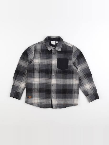 Chemise - 8 ans Gris 1 - vertbaudet enfant 