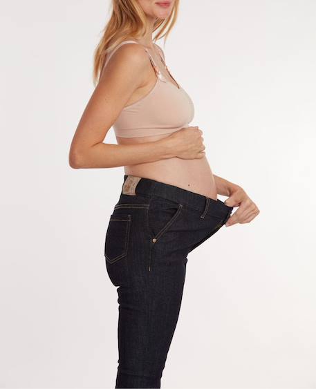 Jean de grossesse et post-partum slim sharon Brut+Noir 4 - vertbaudet enfant 