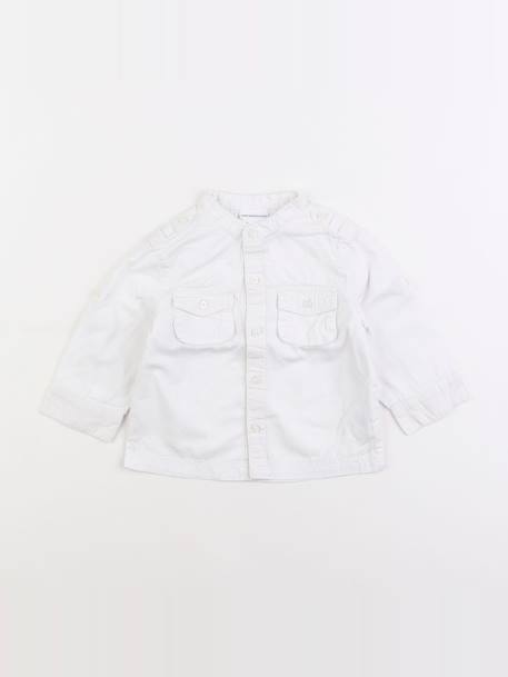 Chemise - 9 mois Blanc 1 - vertbaudet enfant 