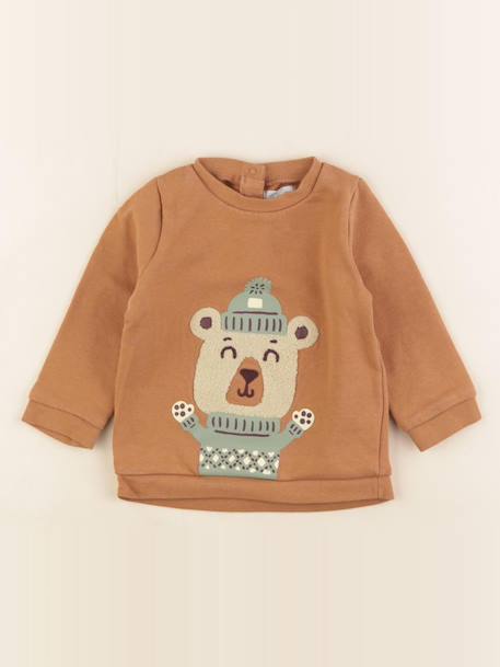 Sweat - 12 mois Marron 1 - vertbaudet enfant 
