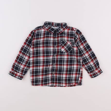 Chemise - 18 mois Blanc, bleu, rouge 1 - vertbaudet enfant 