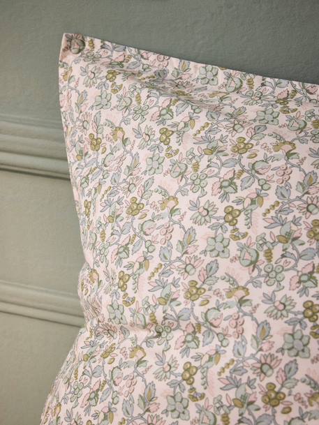Taie d'oreiller percale de coton 'mariette' Vert 2 - vertbaudet enfant 