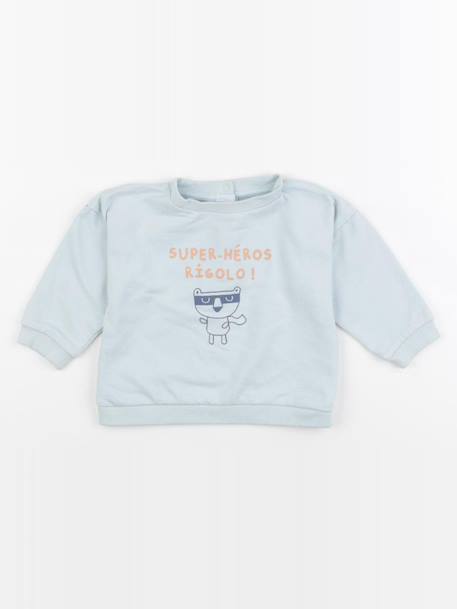 Sweat - 12 mois Bleu 1 - vertbaudet enfant 
