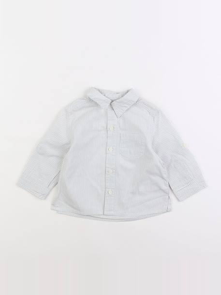 Chemise - 12 mois Blanc 1 - vertbaudet enfant 