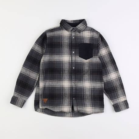 Chemise - 10 ans Gris, noir 1 - vertbaudet enfant 