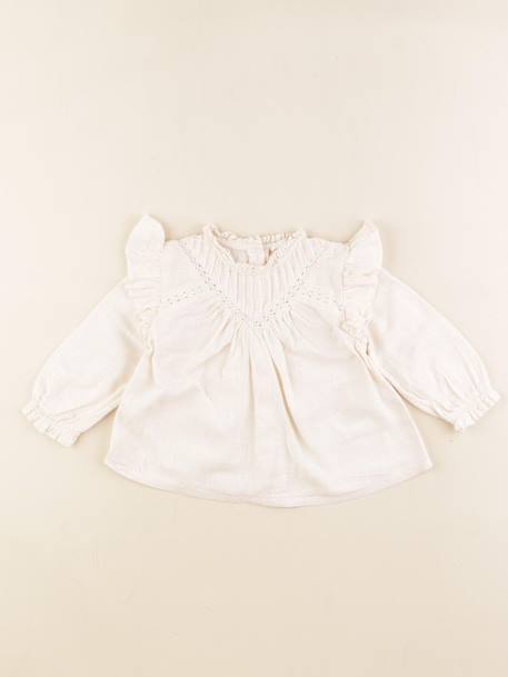 Blouse - 12 mois Beige 1 - vertbaudet enfant 
