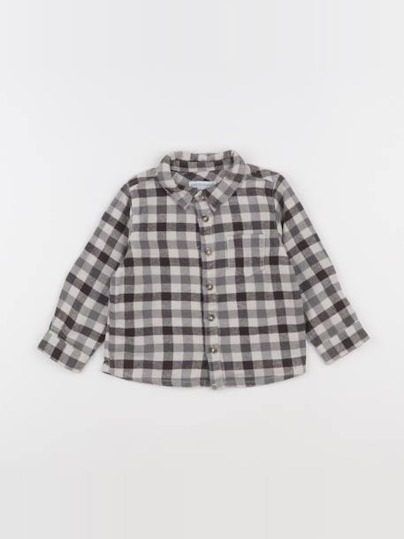 Chemise - 24 mois Beige, gris 1 - vertbaudet enfant 